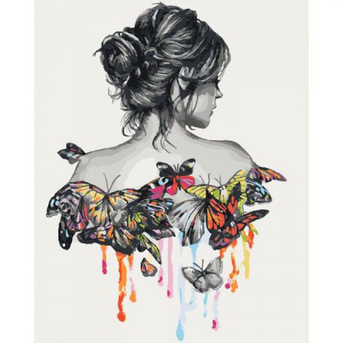 Картина по номерам 'Нежность бабочки'