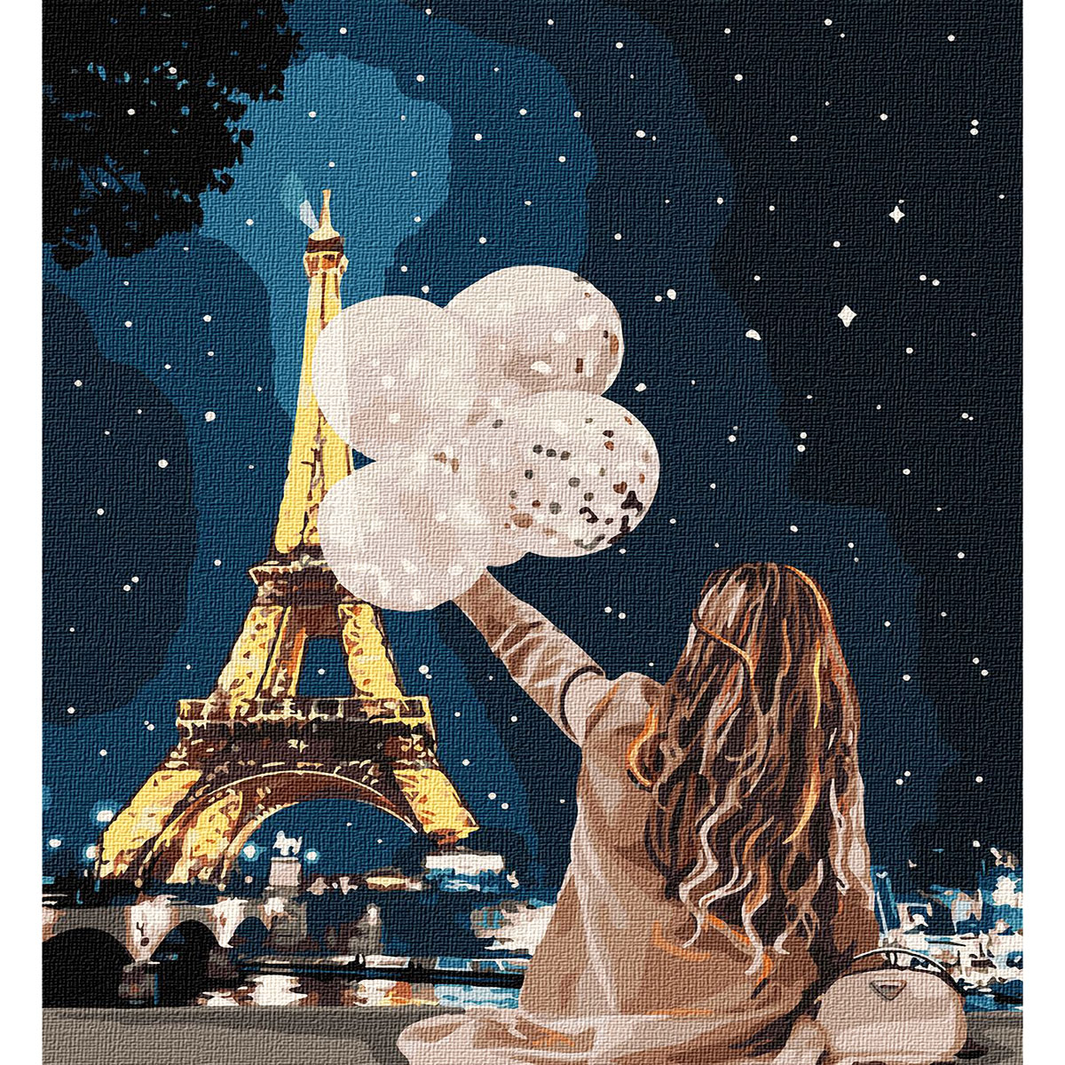 Картина по номерам 'Незабываемый вечер в Париже'