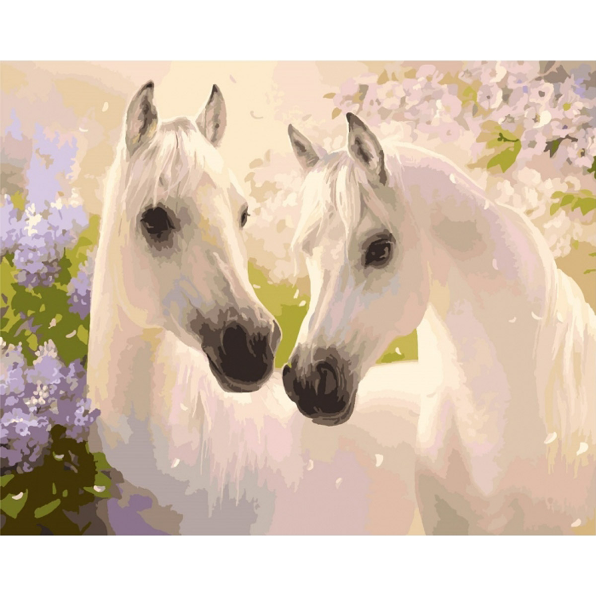 Картина за номерами 'Пара коней'