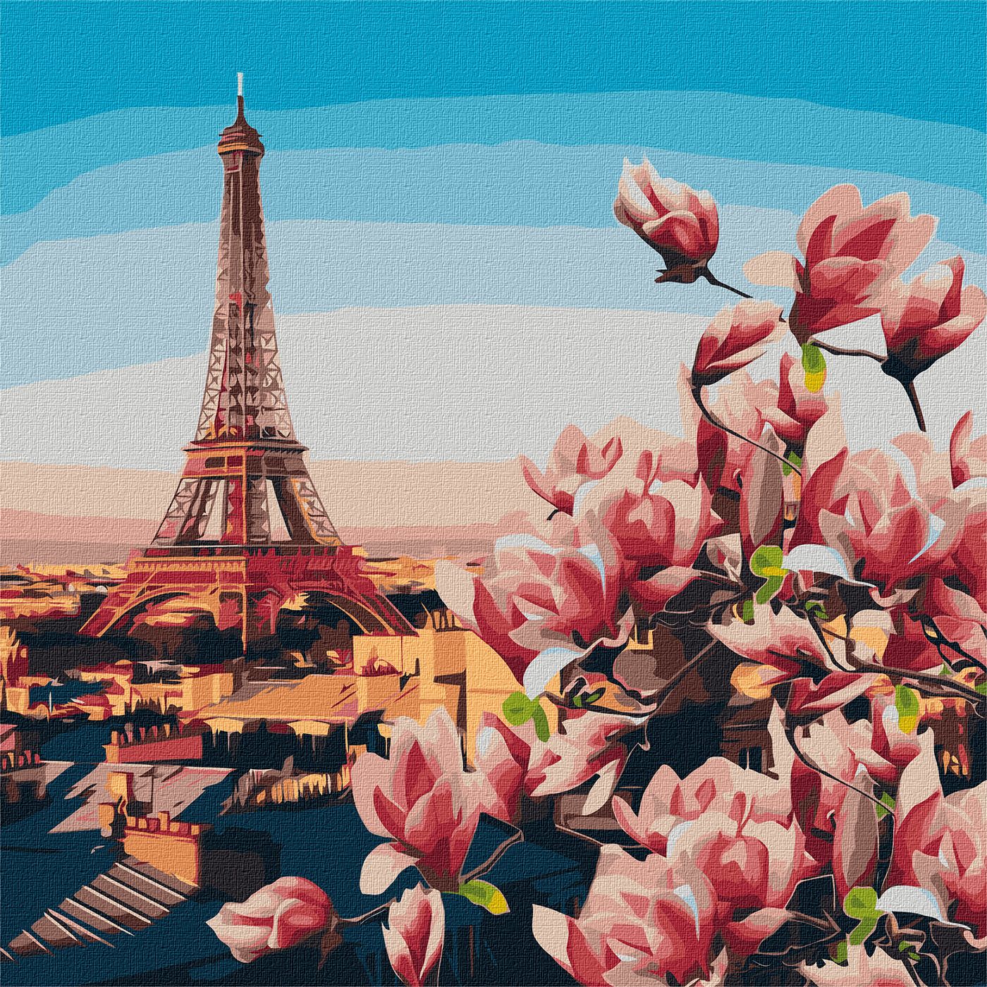 Картина по номерам 'Парижские магнолии'