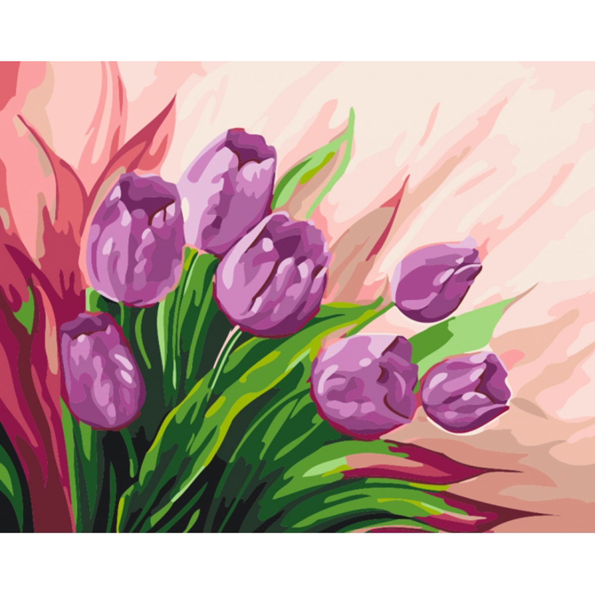 Картина за номерами 'Перські тюльпани'
