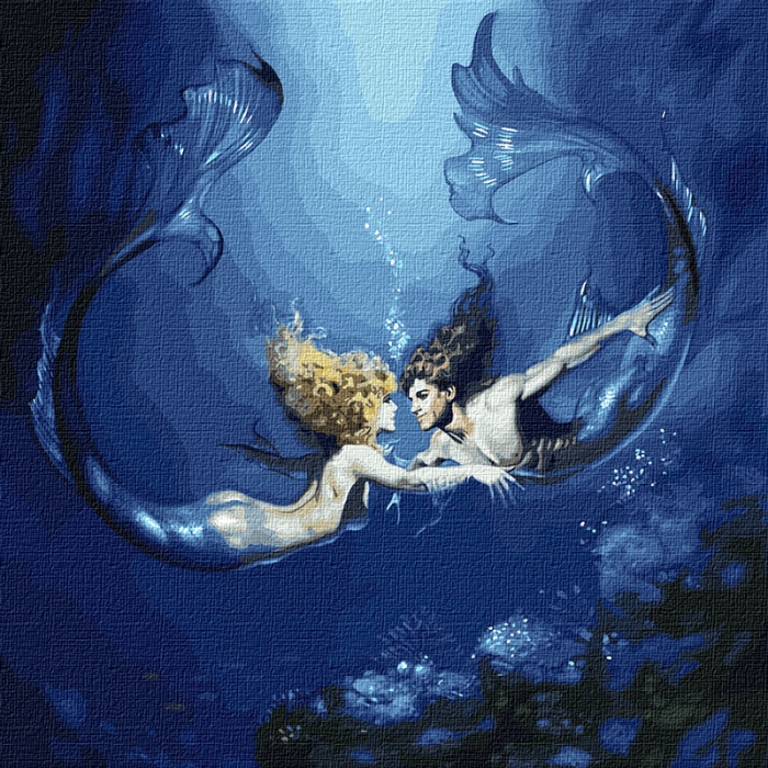Картина по номерам 'Подводная любовь'