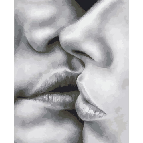 Картина по номерам 'Поцелуй'