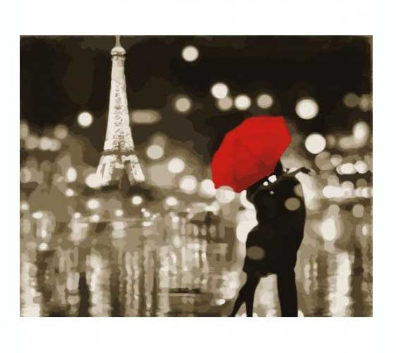 Картина по номерам 'Романтичный Париж'