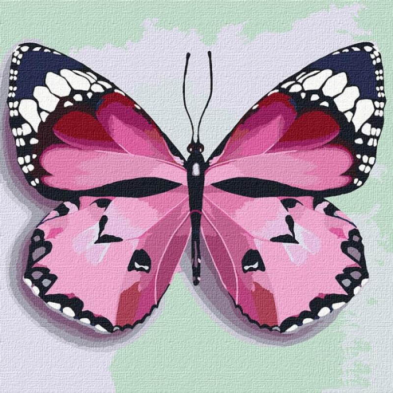 Картина за номерами 'Рожевий метелик'