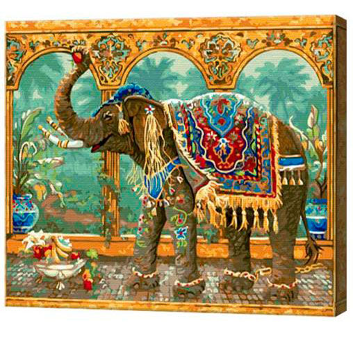 Картина по номерам 'Слон' в коробке