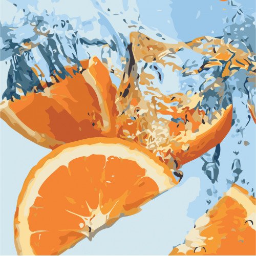 Картина по номерам 'Сочный апельсин'