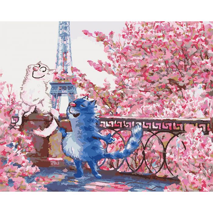 Картина за номерами 'Побачення в Парижі'