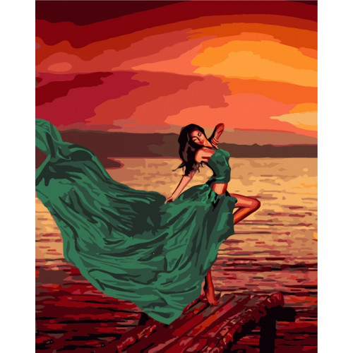 Картина за номерами 'Танець у моря'