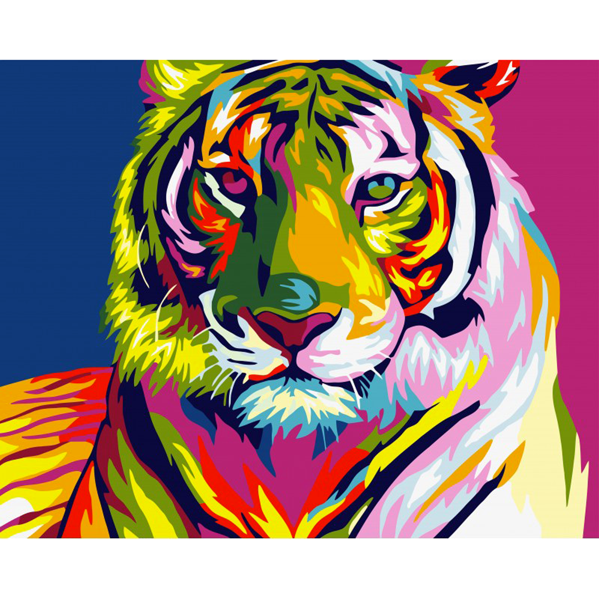 Картина за номерами 'Тигр' поп-арт