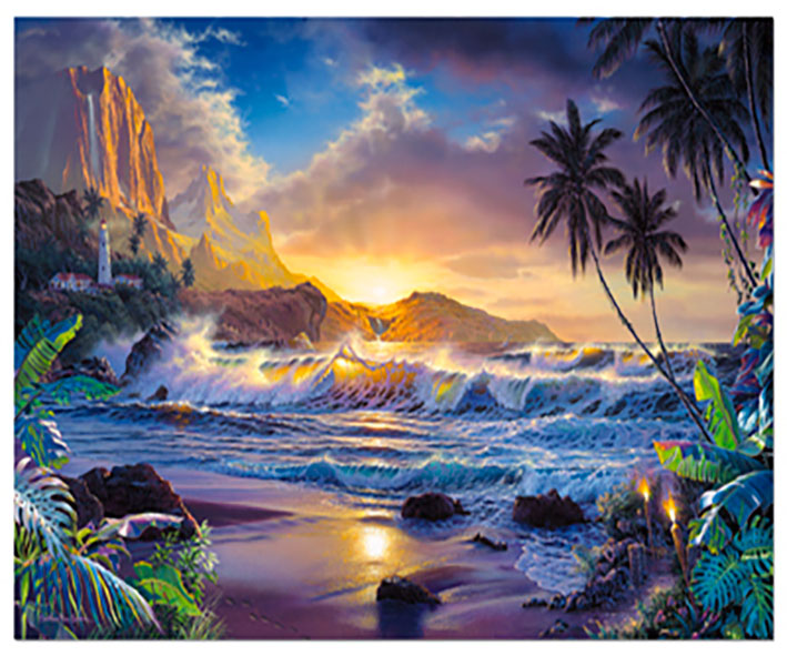 Картина по номерам 'Тропический пейзаж' в коробке