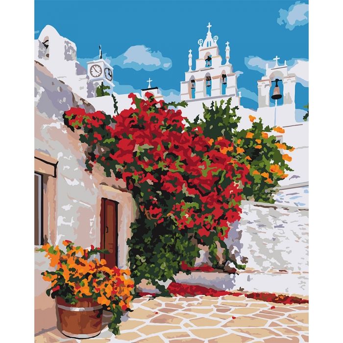 Картина по номерам 'Цветущая Греция'