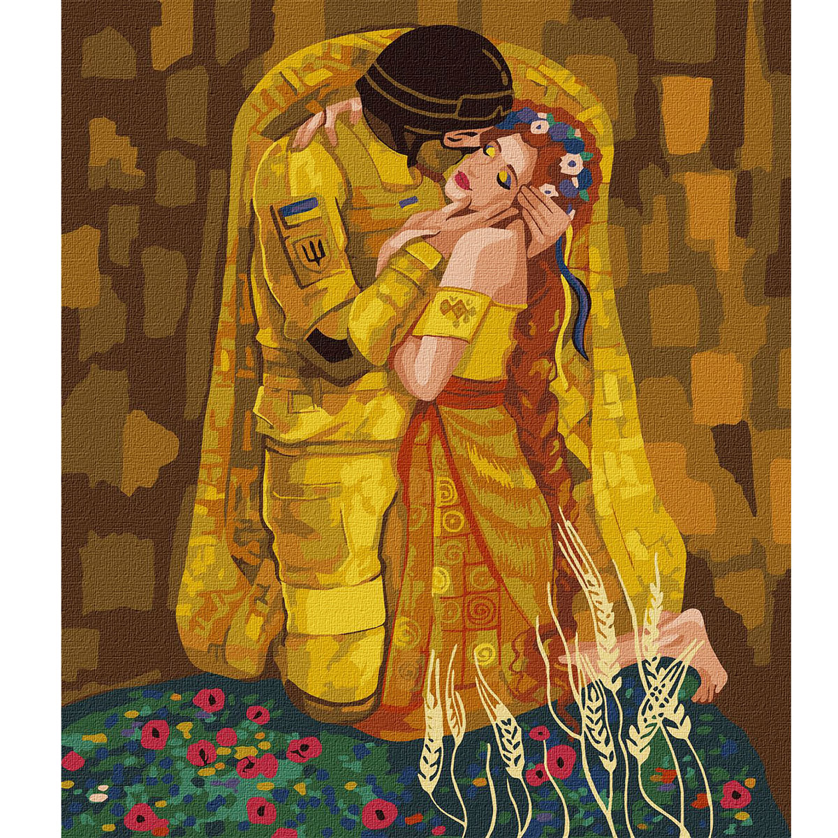 Картина по номерам 'Украинский поцелуй'