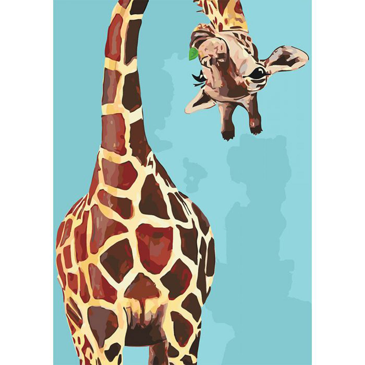 Картина по номерам 'Веселый жираф'