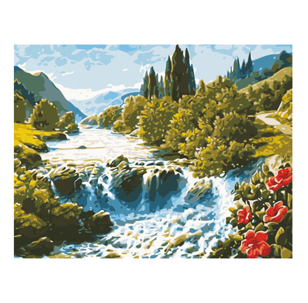 Картина по номерам 'Волшебный водопад'