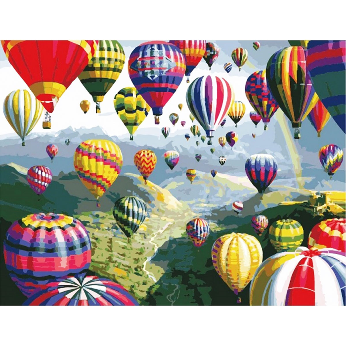 Картина по номерам 'Воздушные шары'