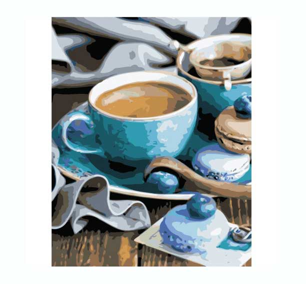 Картина за номерами 'За чашкою кави'