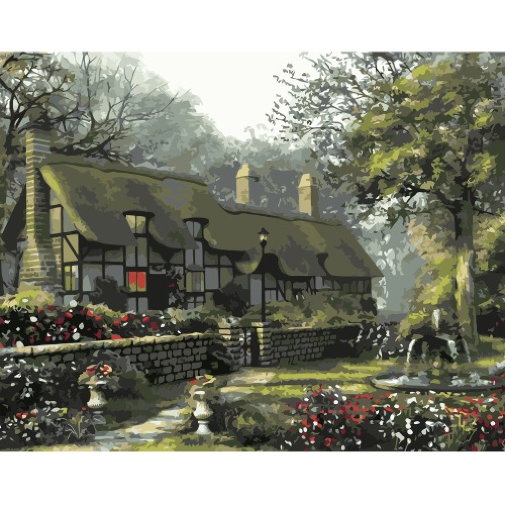Картина по номерам 'Загородный дом'