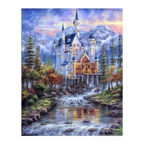 Картина по номерам 'Замок в горах'
