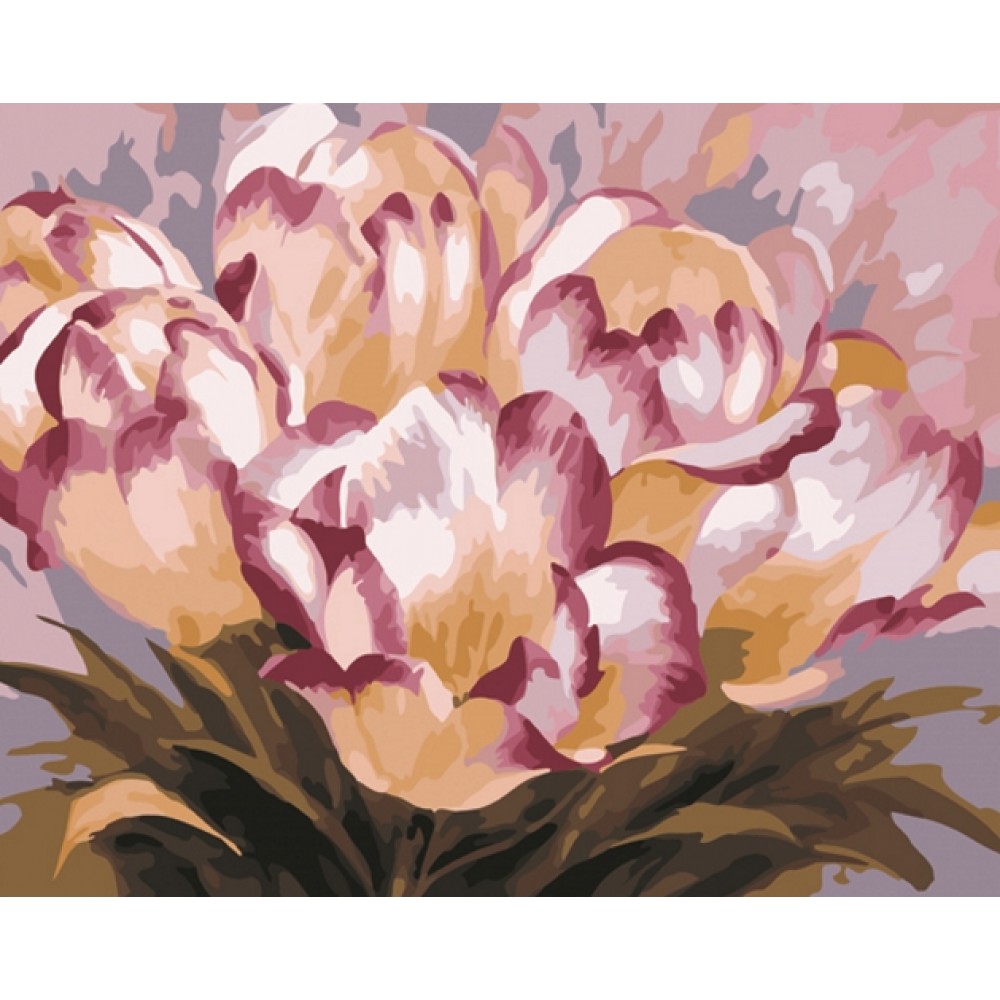 Картина за номерами «Ніжні тюльпани»