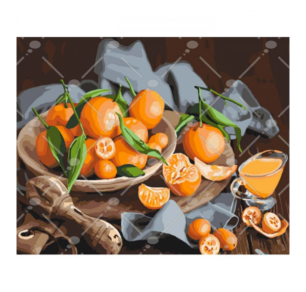 Картина по номерам  'Оранжевое наслаждение'