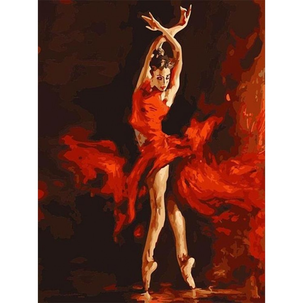 Картина по номерам «Танец огня»