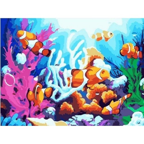 Картина по номерам для рисования 'Коралловый риф'