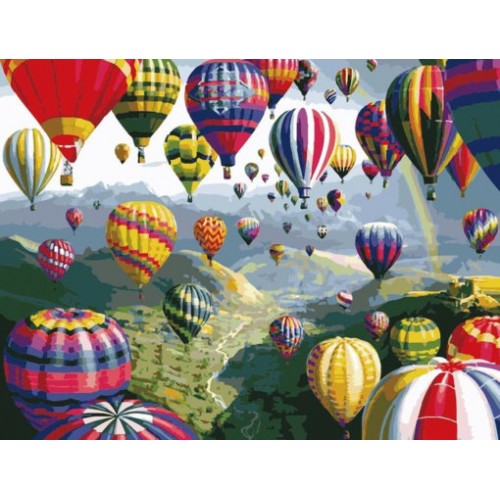 Картина по номерам для рисования 'Воздушные шары'