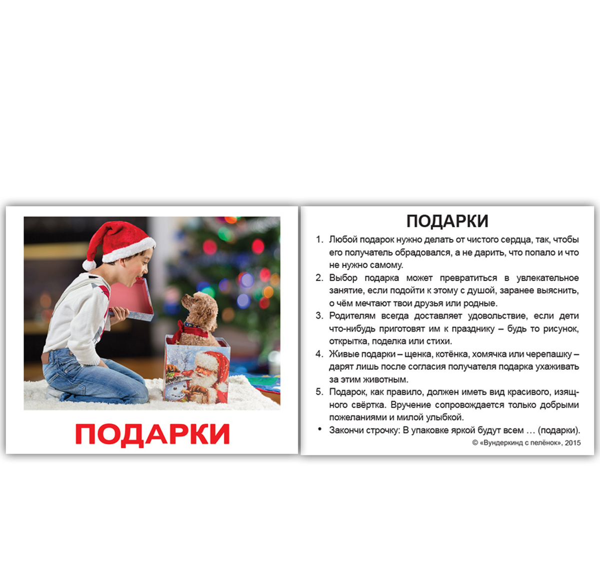 Картки Домана міні російські з фактами 'Правила поведінки'