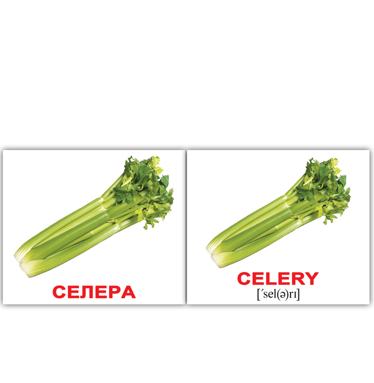 Карточки Домана мини украинско-английские 'Овощи/Vegetables'