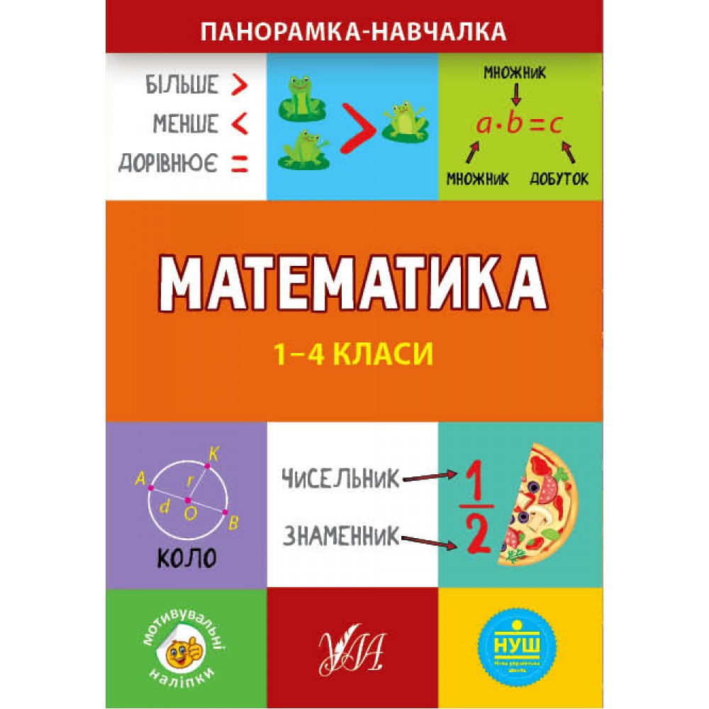 Книга 'Панорамка-навчалка' математика 1-4 клас