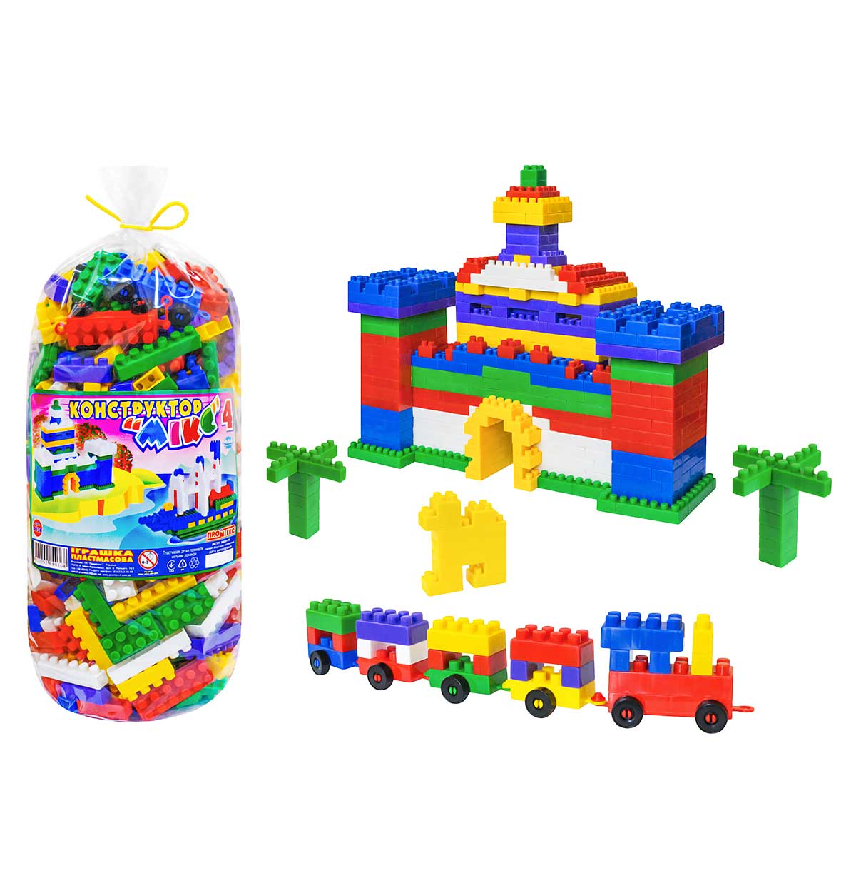 Конструктор 'Микс-4' 444 детали