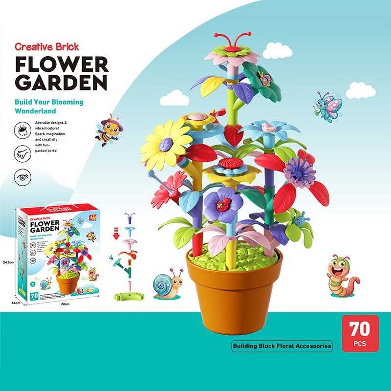 Конструктор 'Цветок' 70 деталей