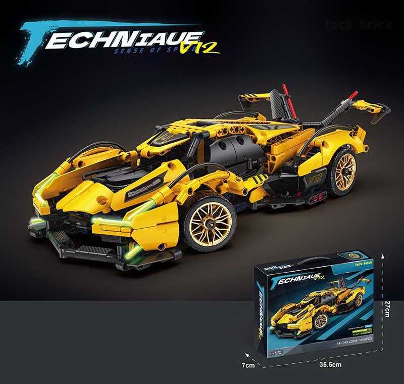 Конструктор гоночная машина 1158 деталей