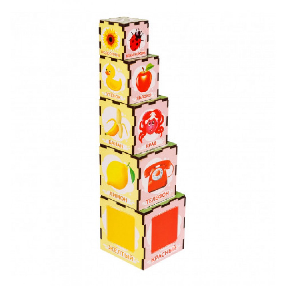Кубики-пирамидка 'Цвета'