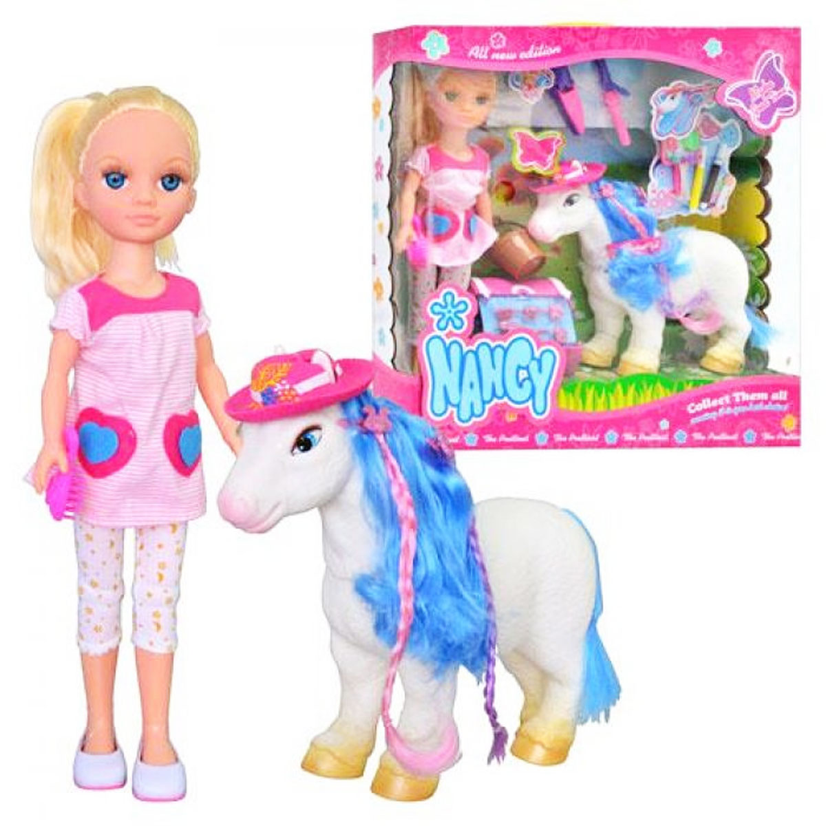 Кукла Nancy с лошадкой