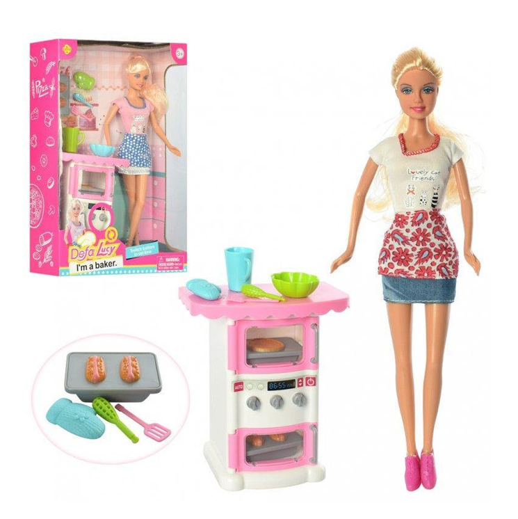 Кукла 'Defa' в наборе с кухней