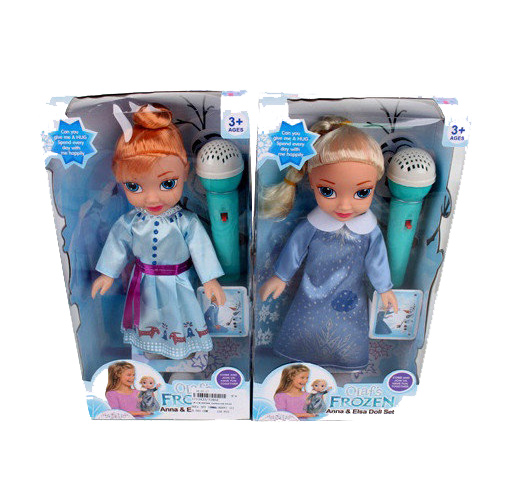 Кукла 'Frozen' с микрофоном