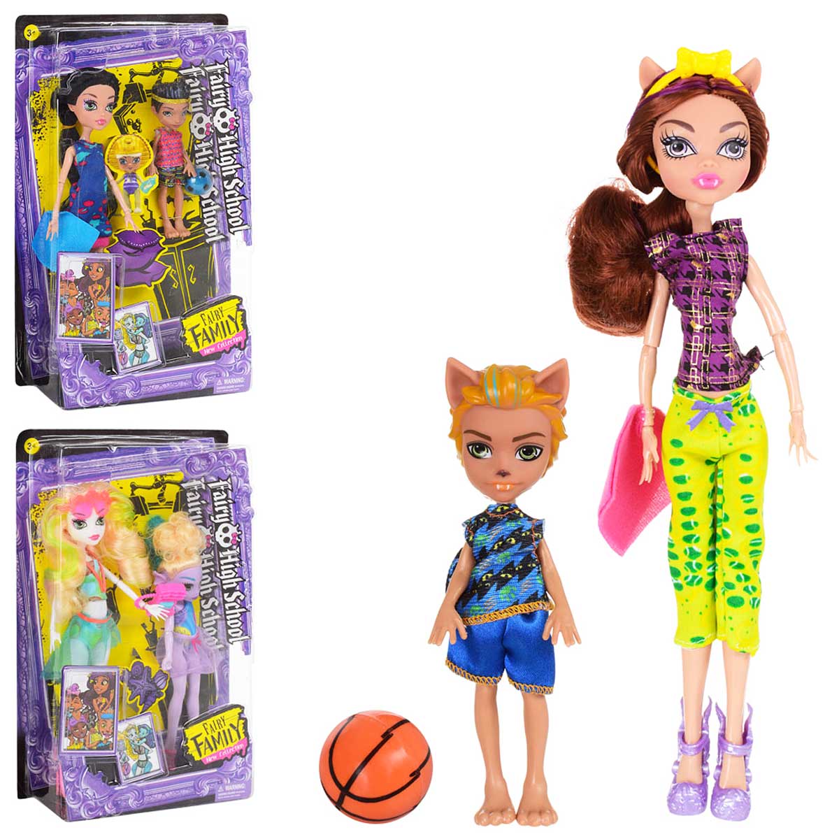 Кукла 'Monster High' шарнирная с маленькой куклой