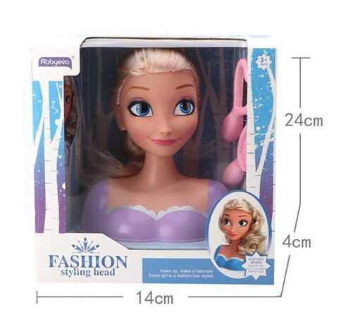 Кукла-голова манекен для причесок 'Frozen'