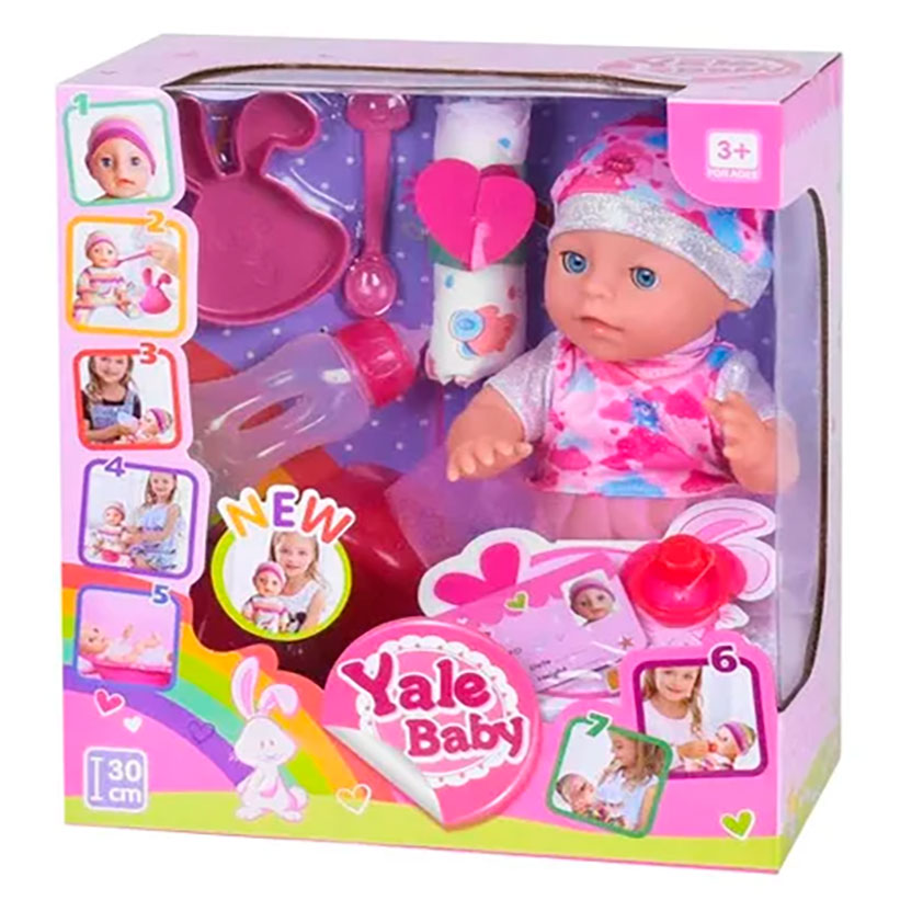 Кукла-пупс интерактивный 'Yale baby' 30 см