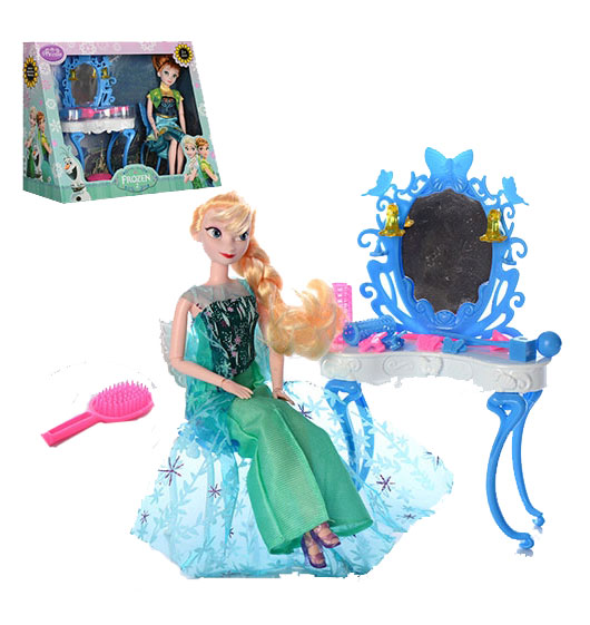Кукла шарнирная  'Frozen'  с мебелью