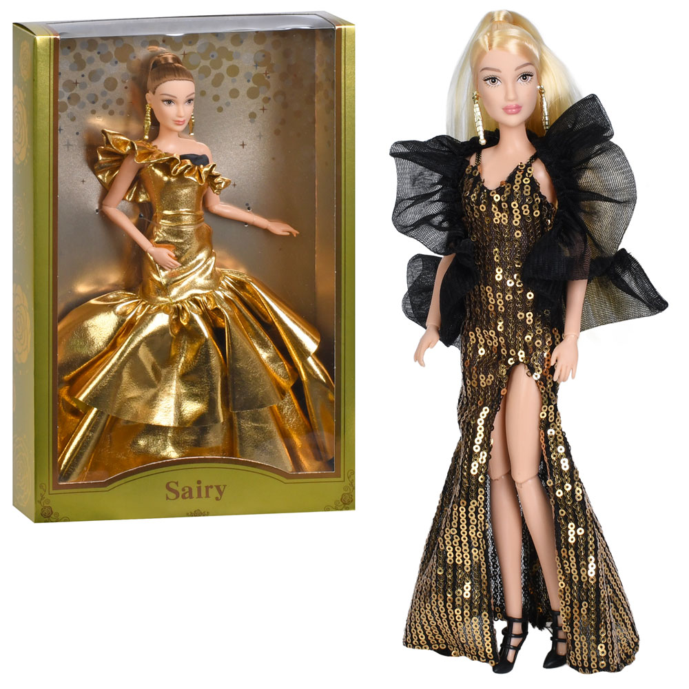 Лялька шарнірна у вечірній сукні