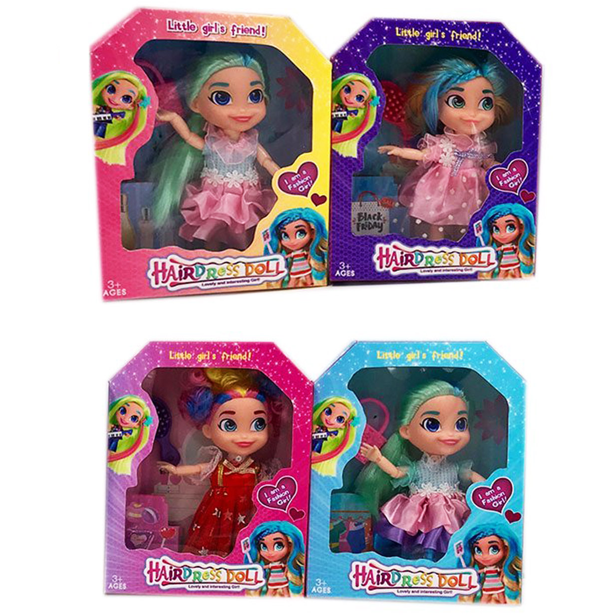 Кукла 'Hairdress Doll' 4 вида