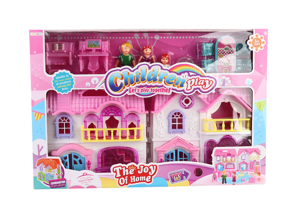 Ляльковий музичний будиночок з меблями