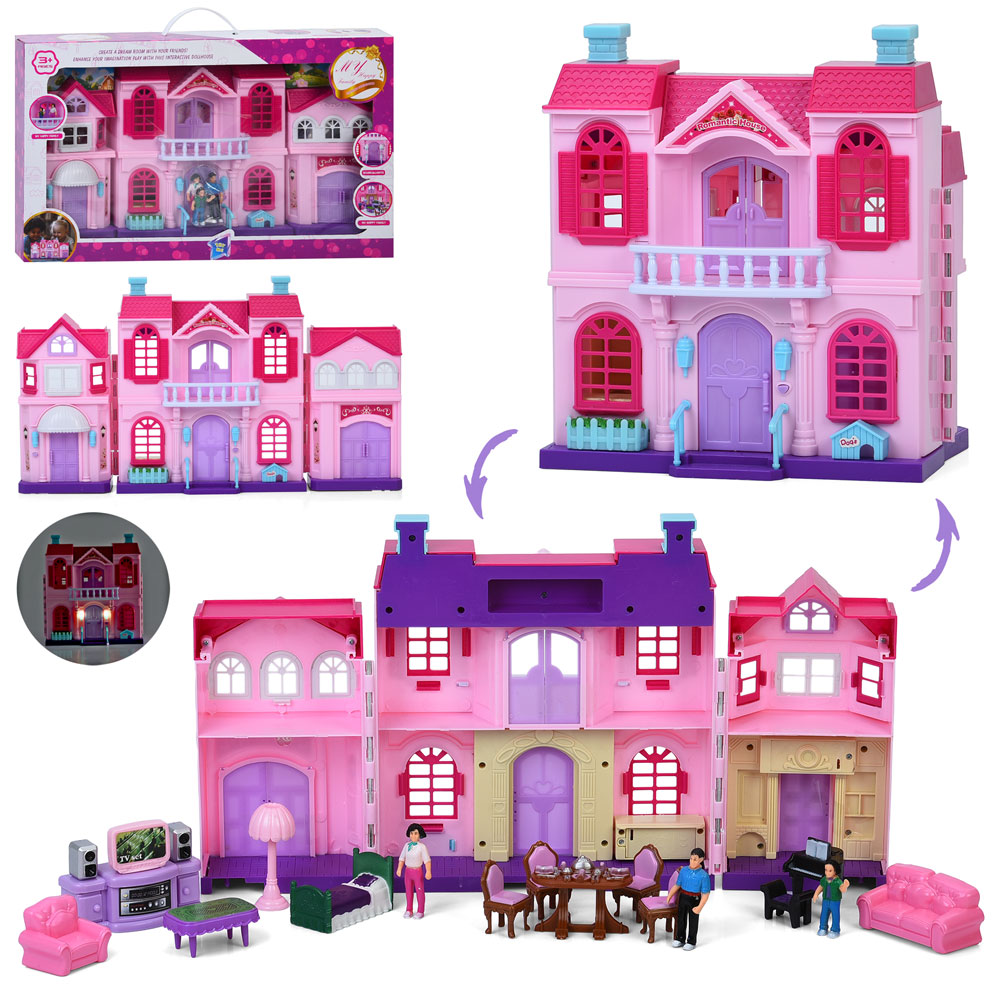 Ляльковий музичний будиночок із меблями 'Моя родина'