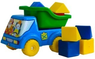 Машина 'Вольво -Мультик' с кубиками 'Домики'