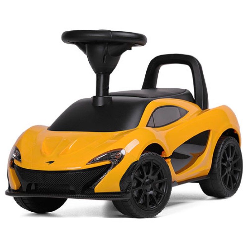 Машина толокар McLaren желтая музыкальная