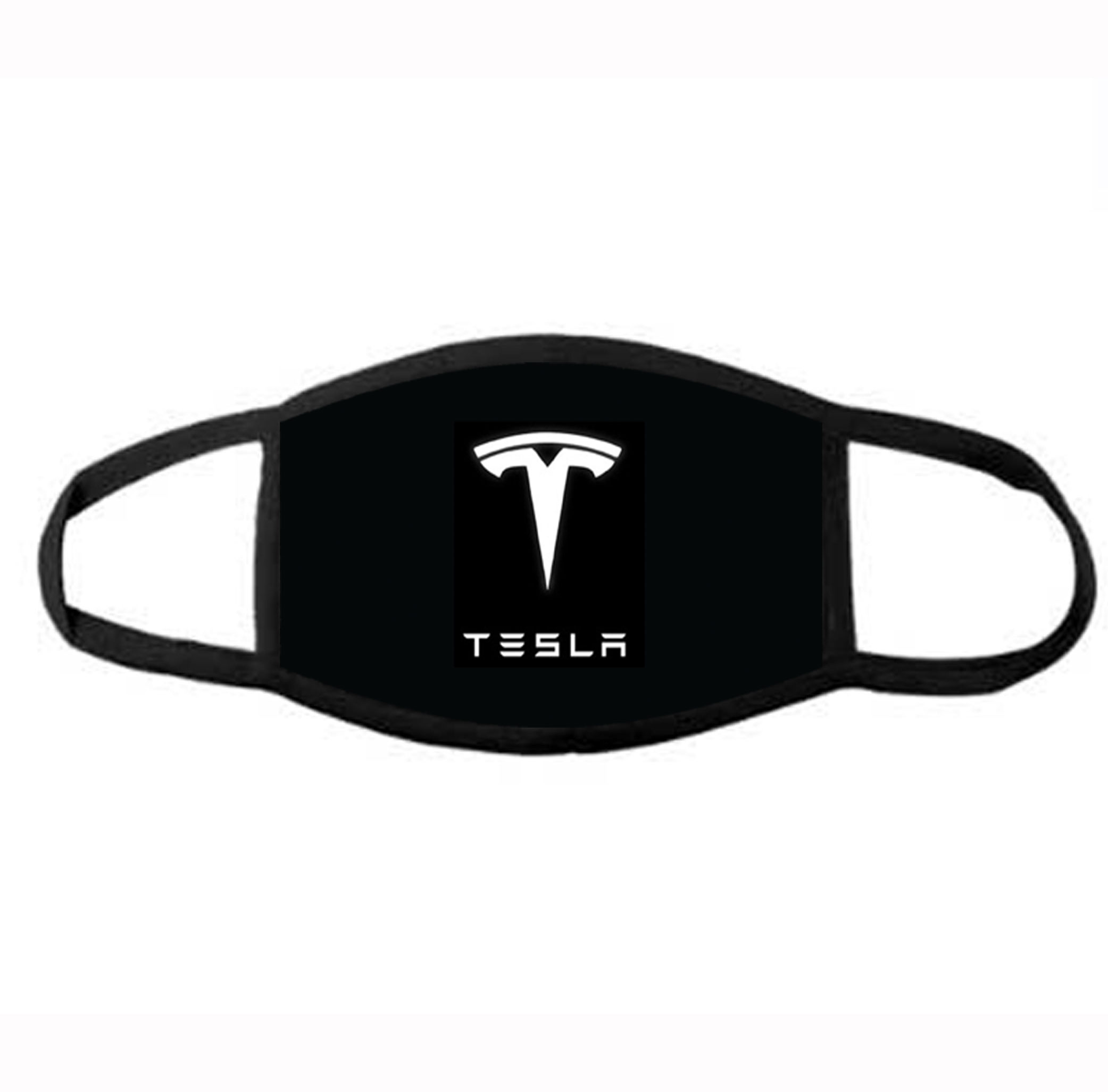 Маска для лица многоразовая 'Tesla' черная