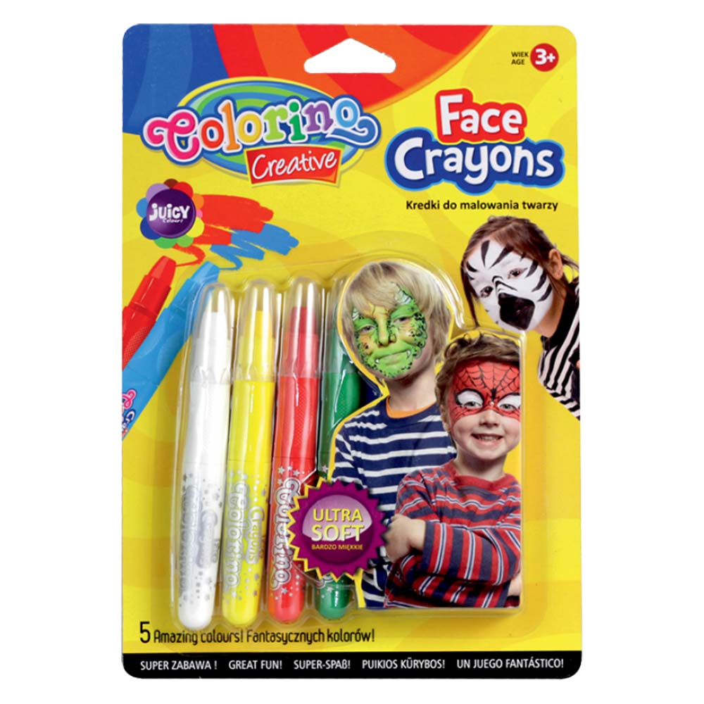 Крейда-олівець для обличчя 5 кольорів 'COLORINO'